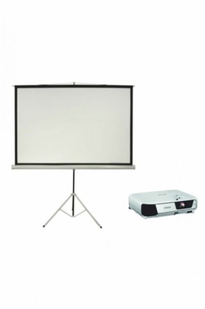 Projector - Epson X31 - 3200 Lumens with Screen 4 Feet * 6 Feet